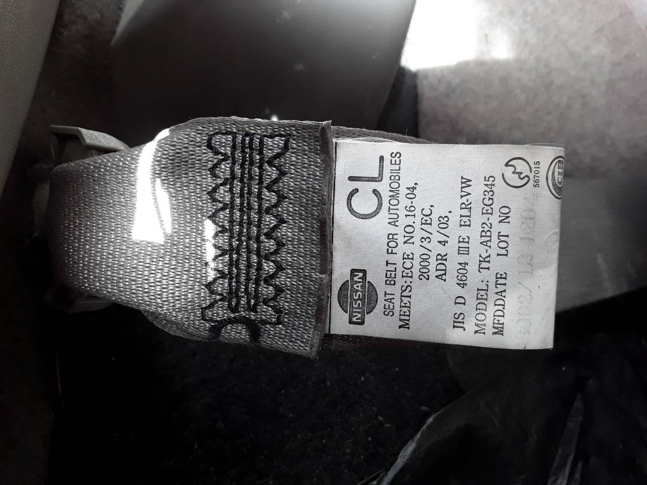 Cinturon seguridad delantero izquierdo, foto 1 de 3
