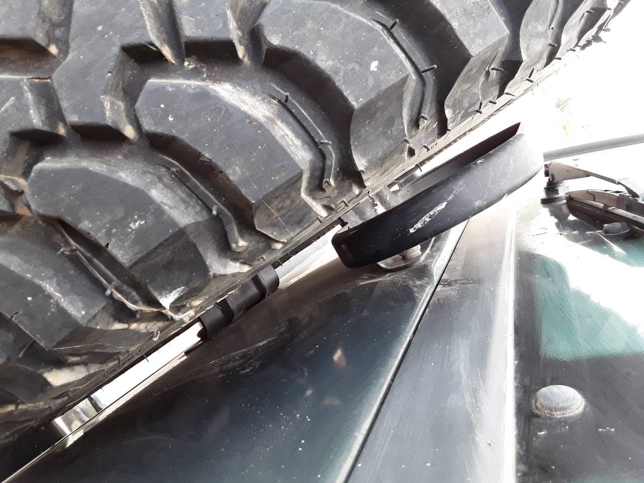 Soporte rueda repuesto
