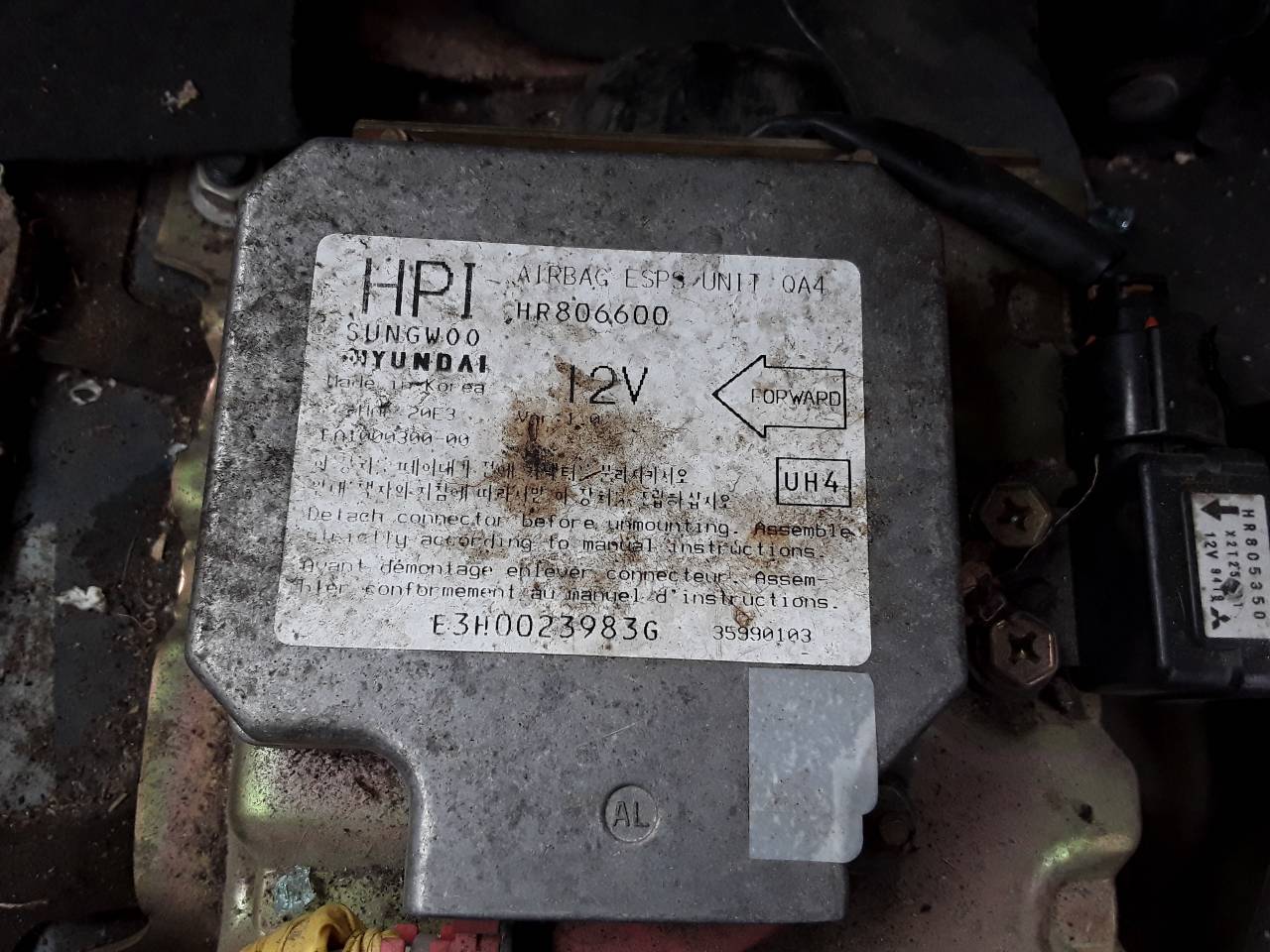 Centralita airbag