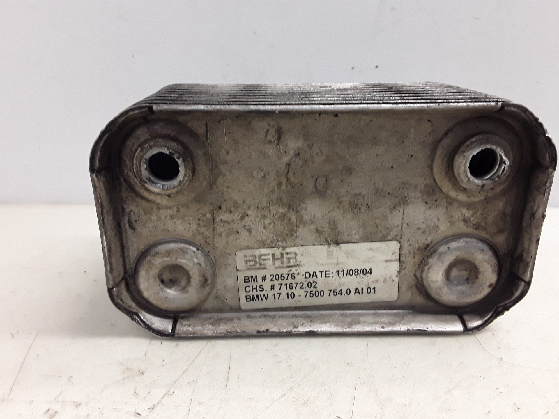 Enfriador aceite motor