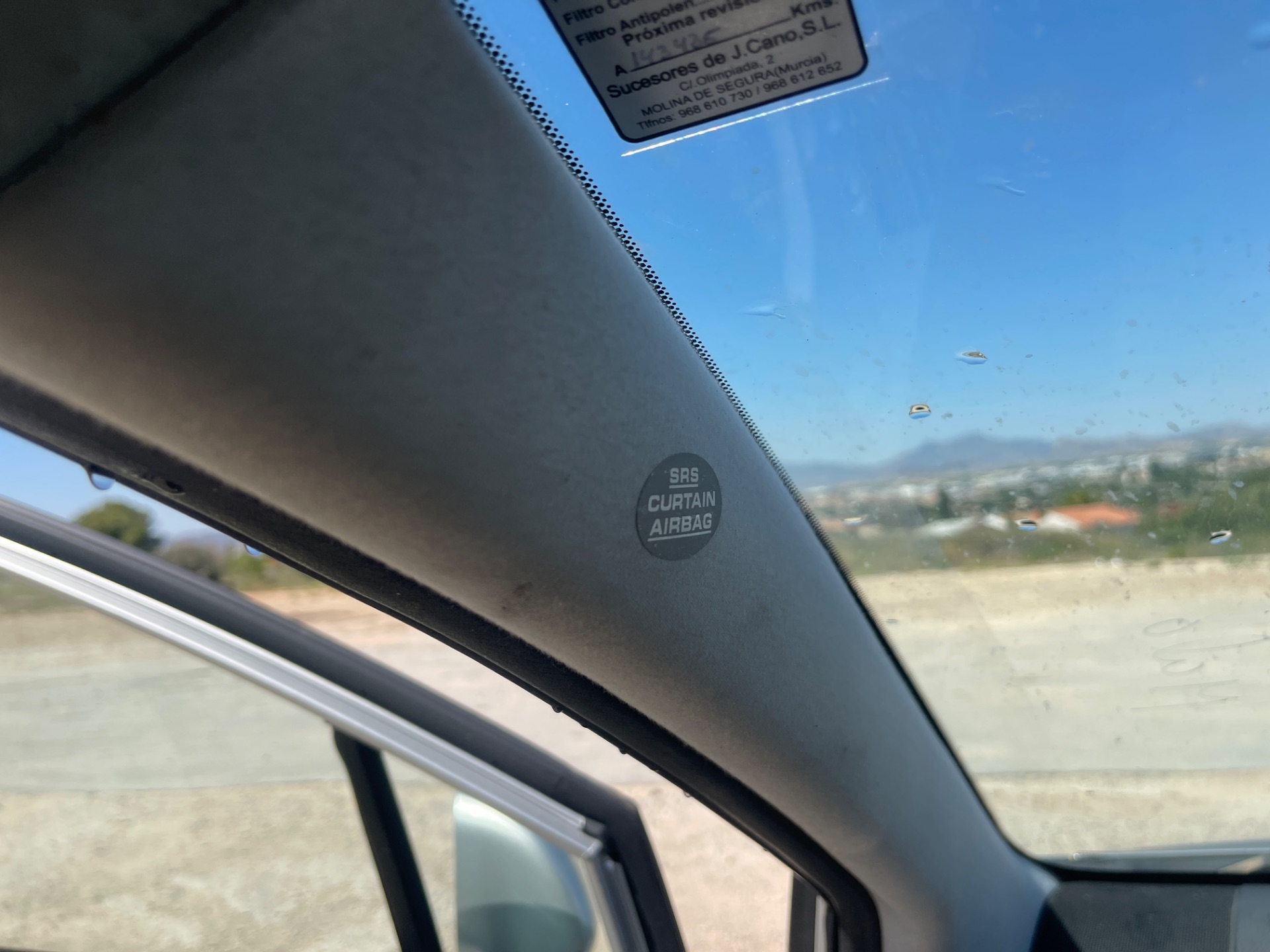 Airbag cortina delantero izquierdo